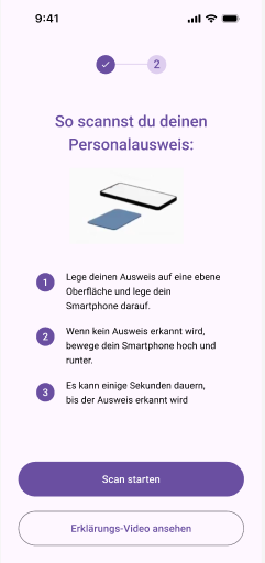 Scanning of the ID Card before